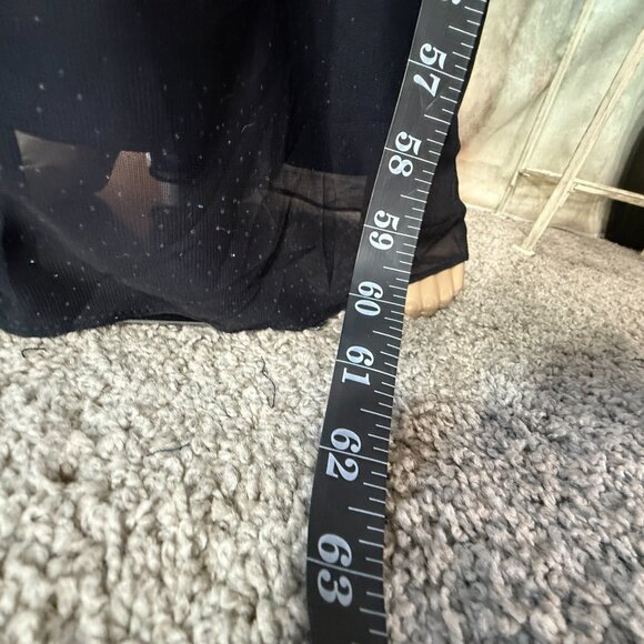 📌Xscape Sequin & Beaded One Shoulder Blue - Black Ombre Formal - Ball Dress - Picture 7 of 16